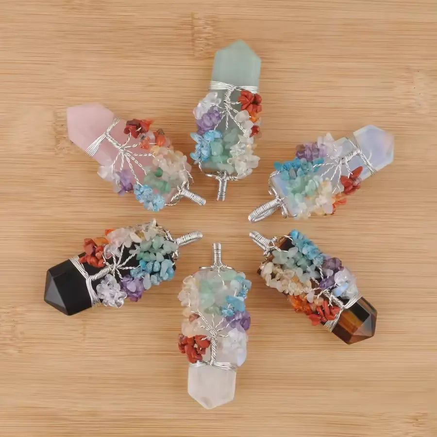 Nature’s Essence Crystal Necklace – A Fusion of Beauty & Energy Gems Ritual