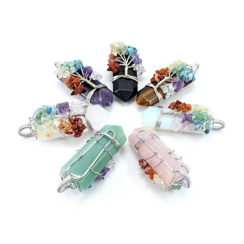 Nature’s Essence Crystal Necklace – A Fusion of Beauty & Energy Gems Ritual