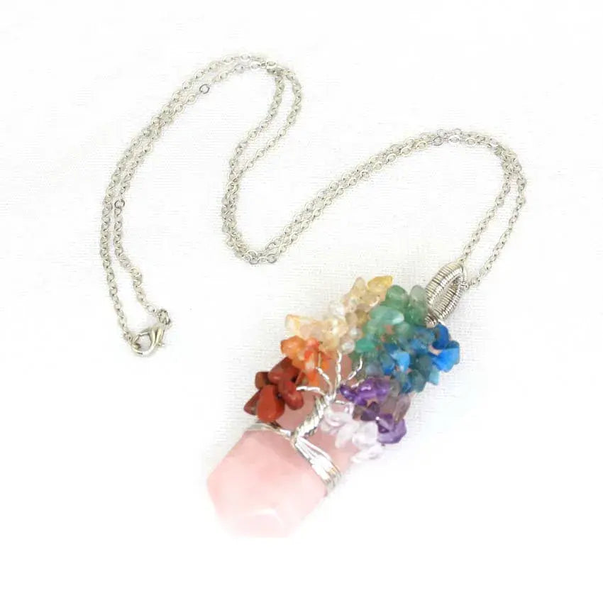 Nature’s Essence Crystal Necklace – A Fusion of Beauty & Energy Gems Ritual