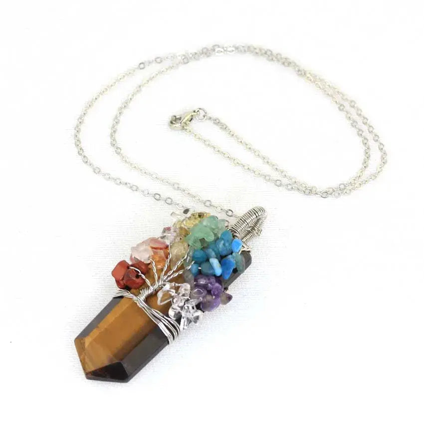 Nature’s Essence Crystal Necklace – A Fusion of Beauty & Energy Gems Ritual