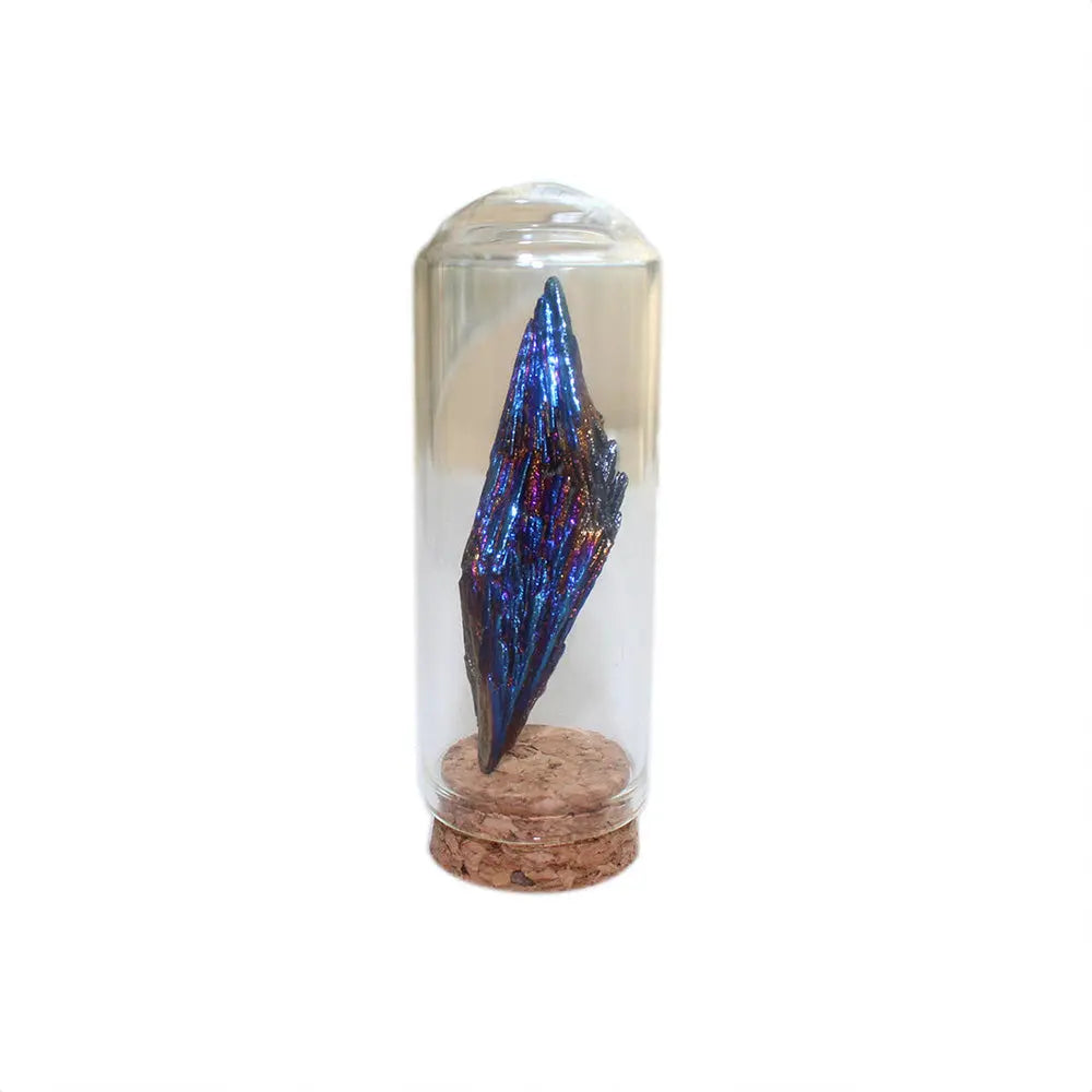 Mystical Black Tourmaline Crystal Encased in Glass – A Symbol of Energy Protection - Gems Ritual
