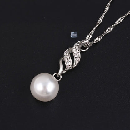 Elegant Pearl Jewelry Set Gems Ritual