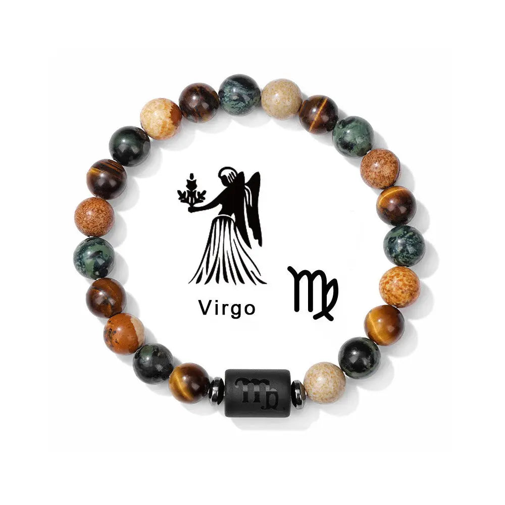 Unisex Zodiac Energy Bracelet Gems Ritual