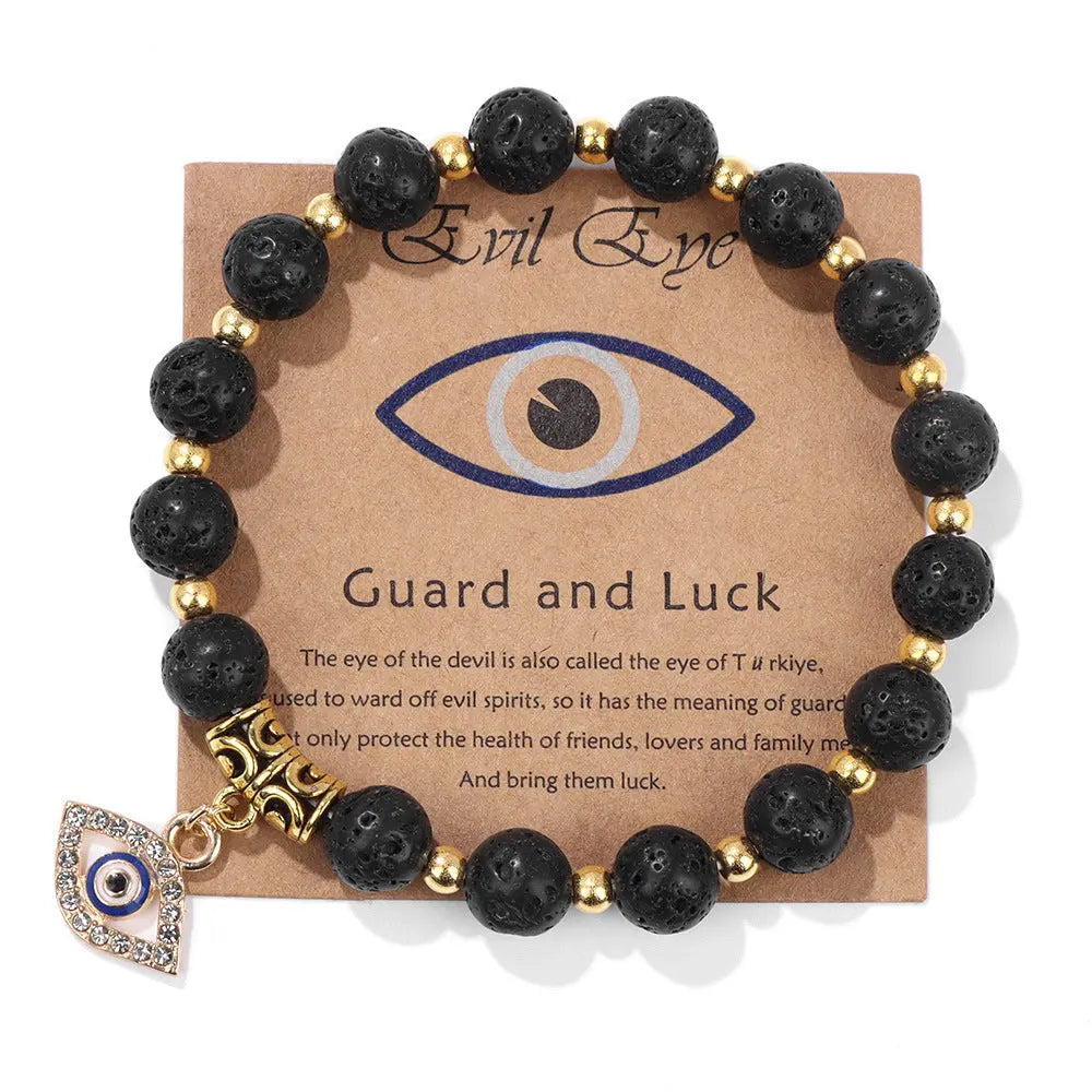 Unisex Bead Bracelet with Agate Gems Ritual