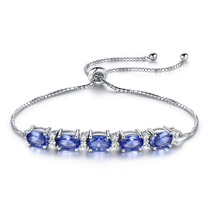 Graceful Topaz Bracelet with Adjustable Sterling Silver Chain - Gems Ritual