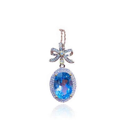 Topaz Set Pendant Earrings Ring Crystal