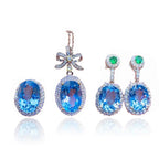 Aurora Blue Topaz Jewelry Set – A Symbol of Love Gems Ritual