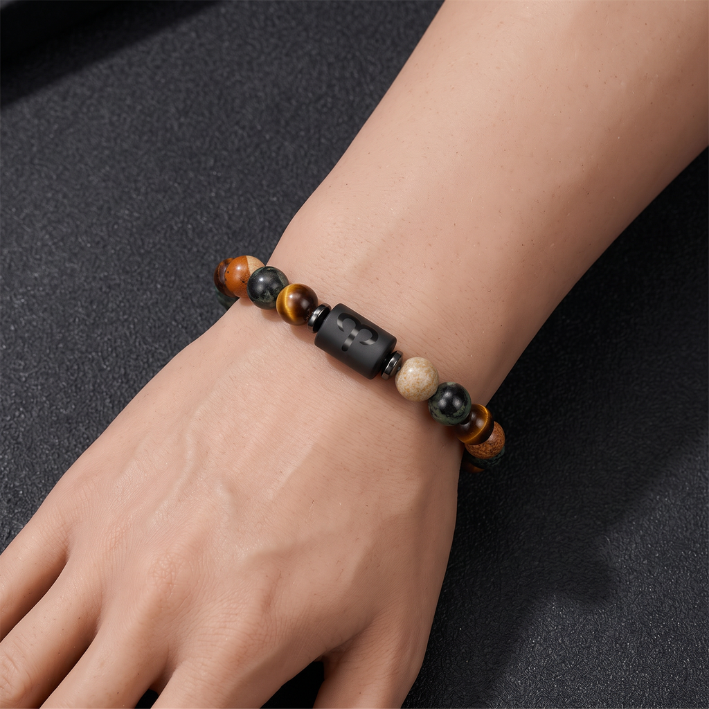 Healing Zodiac Bracelet – Tiger Eye & Natural Gemstone Jewelry - Gems Ritual